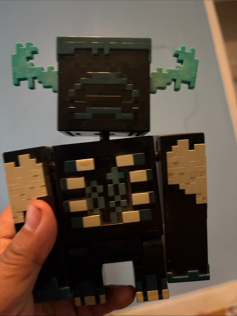 Minecraft Warden Action Figure with Lights, Collectible Toy